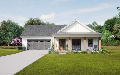 Modern Farmhouse House Plan #7174-00012 Elevation Photo