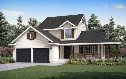 Country House Plan #035-01059 Elevation Photo