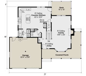 Main Floor  for House Plan #035-01059