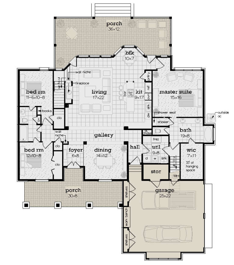 House Plan House Plan #29055 Drawing 1