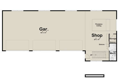 Garage Floor for House Plan #963-00775