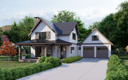 Modern Farmhouse House Plan #8687-00017 Elevation Photo