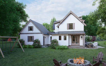 Modern Farmhouse House Plan #8687-00017 Elevation Photo