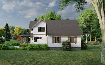 Modern Farmhouse House Plan #8687-00017 Elevation Photo