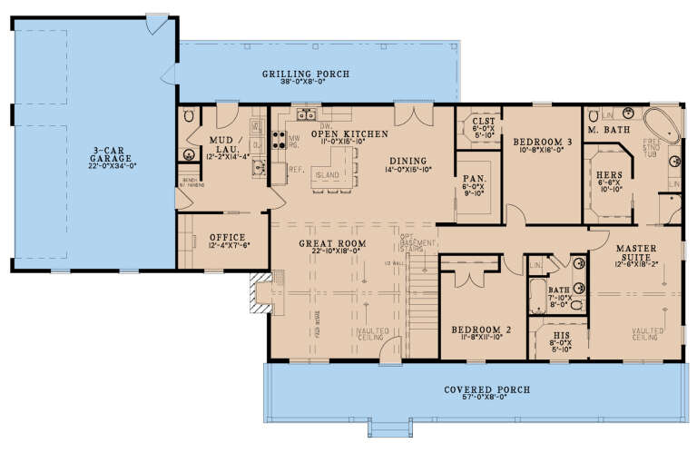 House Plan House Plan #29059 Drawing 1