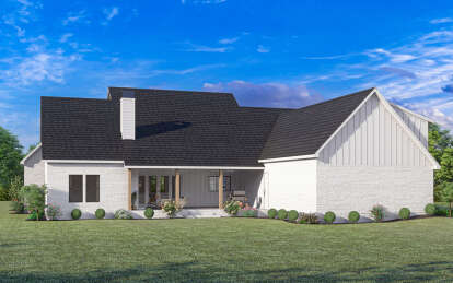 Modern Farmhouse House Plan #4534-00098 Elevation Photo