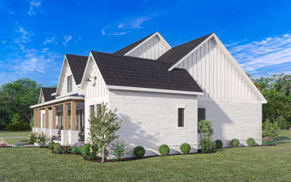 Modern Farmhouse House Plan #4534-00098 Elevation Photo