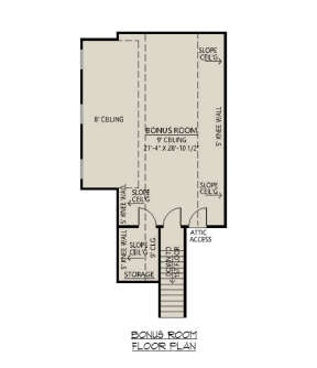 Bonus Room for House Plan #4534-00098