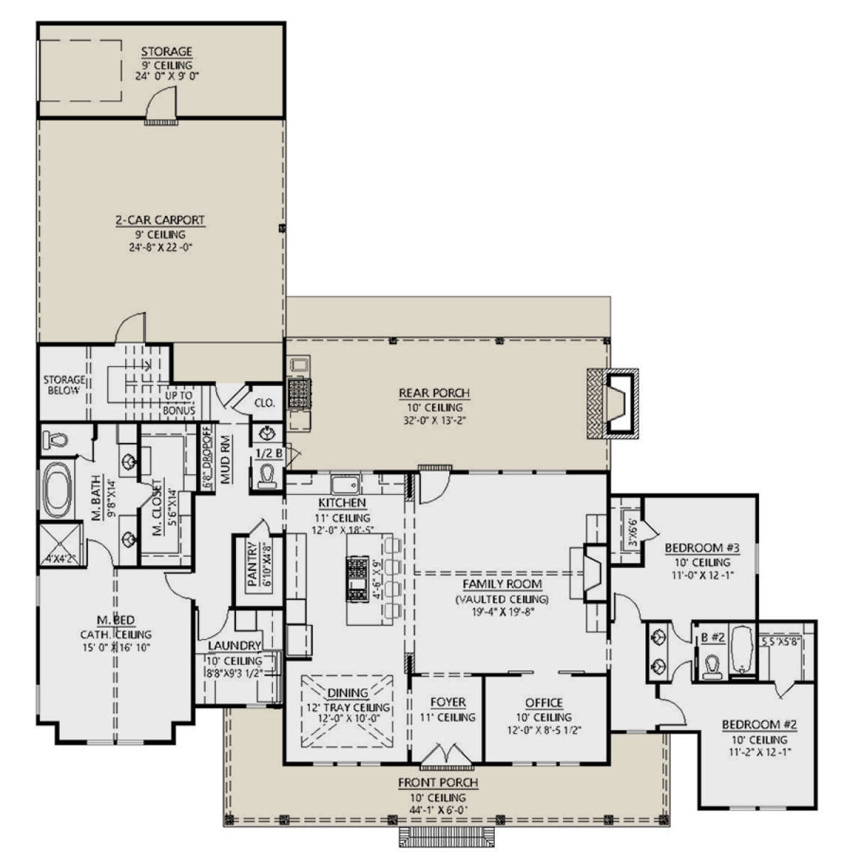 Main Floor  for House Plan #4534-00099