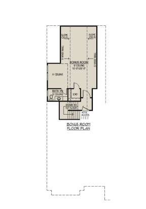 Bonus Room for House Plan #4534-00099