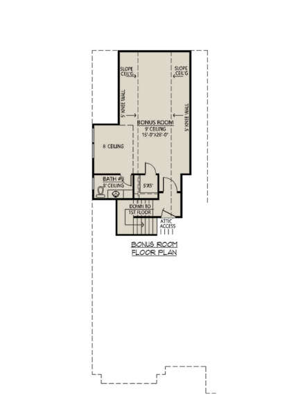 Bonus Room for House Plan #4534-00099