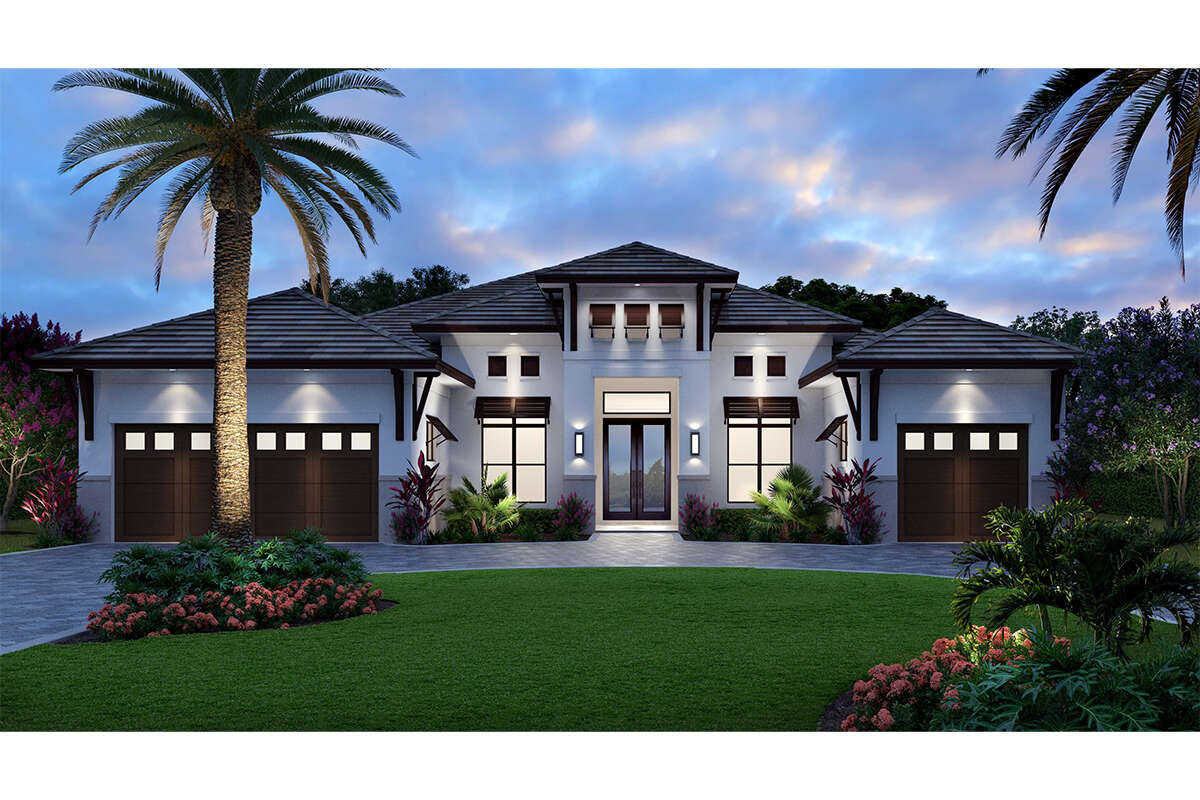 Coastal Plan - 3,387 Square Feet, 4 Bedrooms, 5 Bathrooms | Floor Plan ...