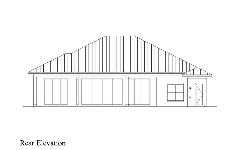 Coastal House Plan #207-00113 Elevation Photo