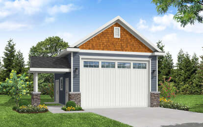 Craftsman House Plan #035-01060 Elevation Photo