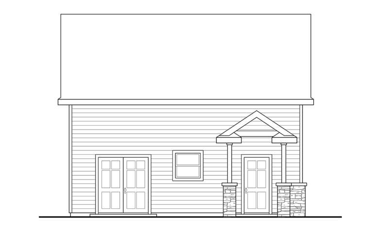 Craftsman House Plan #035-01060 Elevation Photo