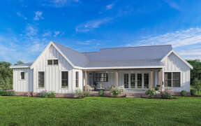 Modern Farmhouse House Plan #009-00348 Elevation Photo
