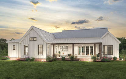 Modern Farmhouse House Plan #009-00348 Elevation Photo