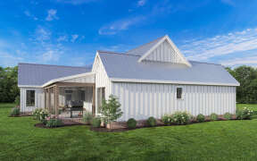 Modern Farmhouse House Plan #009-00348 Elevation Photo