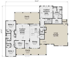 Main Floor  for House Plan #009-00348