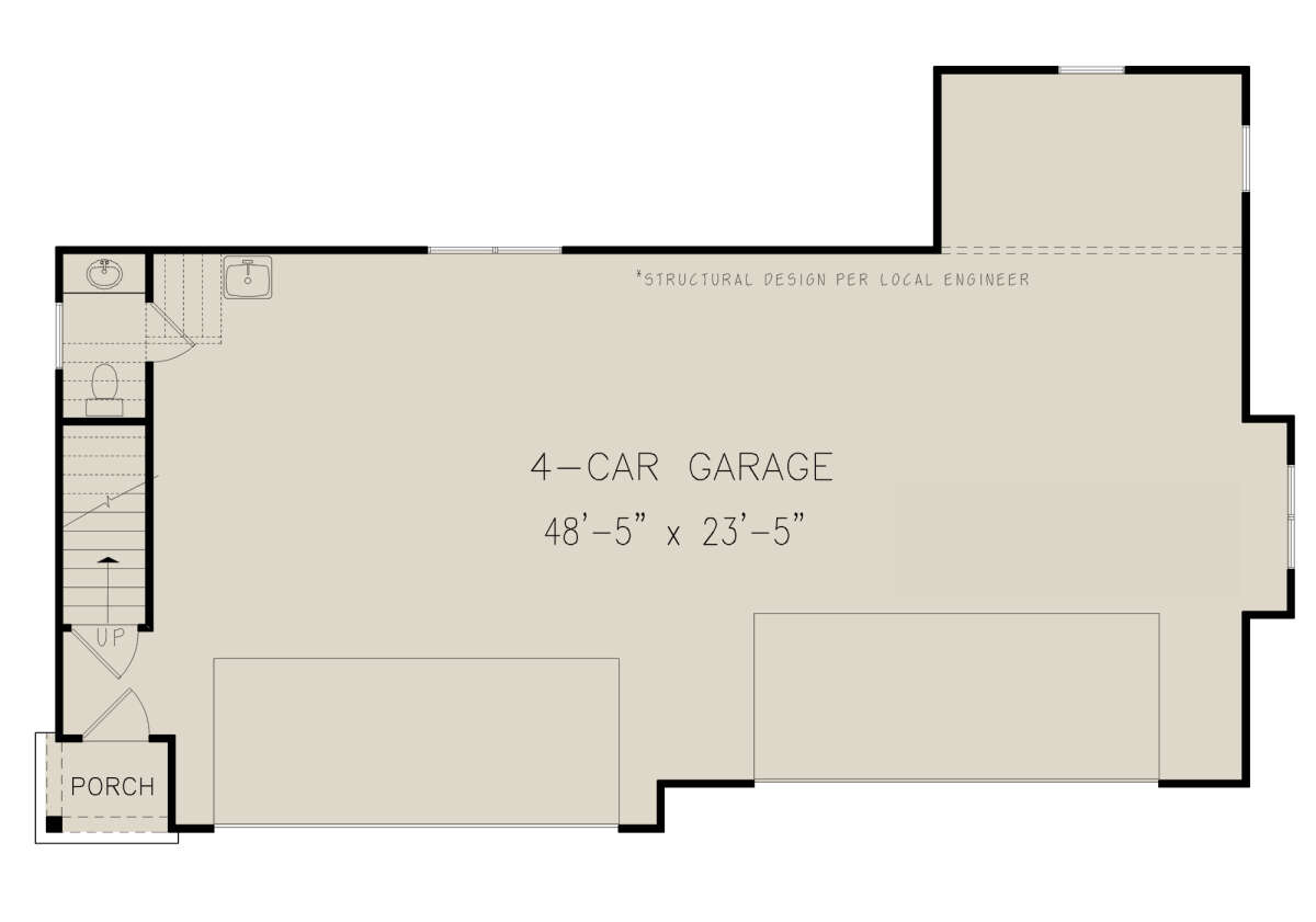 Garage Floor for House Plan #699-00369