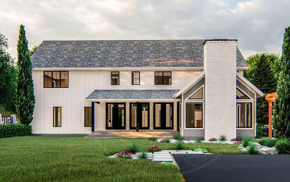 Modern Farmhouse House Plan #963-00777 Elevation Photo