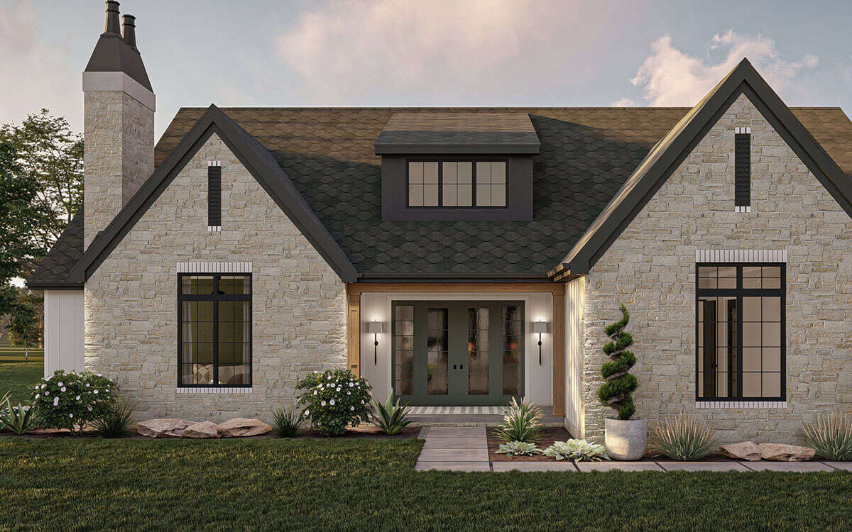 Modern Transitional Plan: 2,703 Square Feet, 3 Bedrooms, 2.5 Bathrooms ...