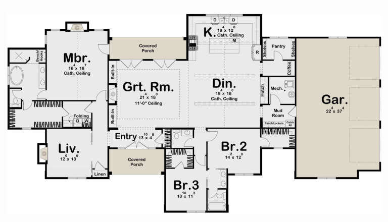 House Plan House Plan #29071 Drawing 1
