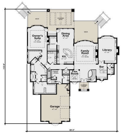 Main Floor for House Plan #402-01791