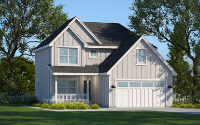 House Plan House Plan #29073 Angled Front Elevation