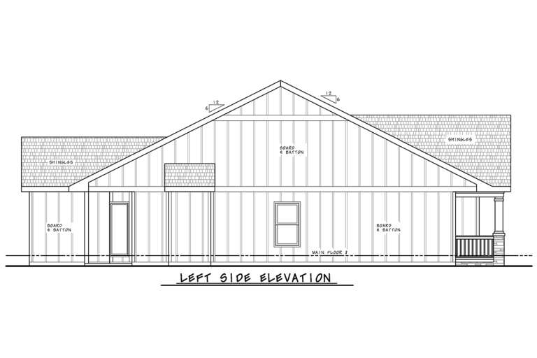 Modern Farmhouse House Plan #402-01793 Elevation Photo