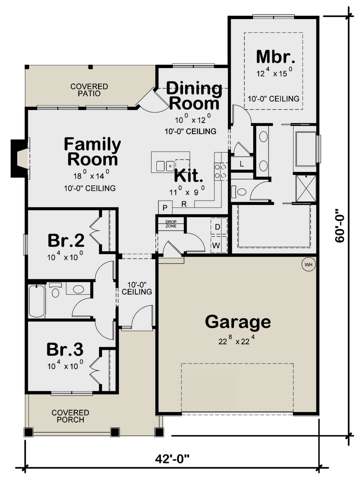 Main Floor for House Plan #402-01793