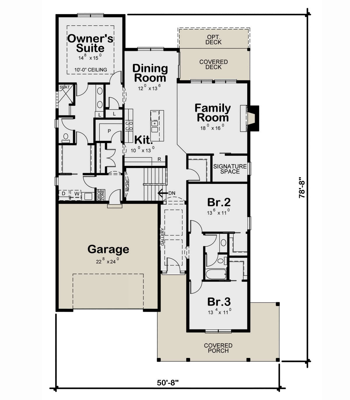 Main Floor for House Plan #402-01794