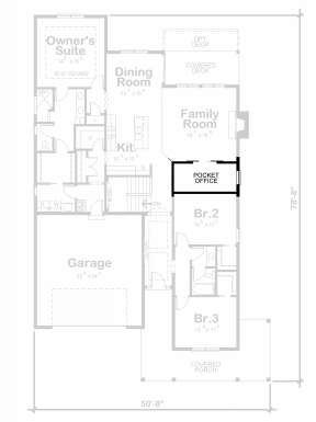 Alternate Main Floor Layout for House Plan #402-01794