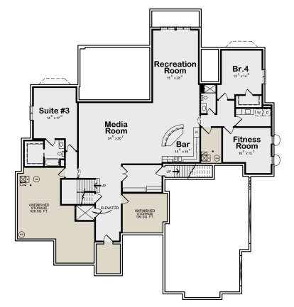 Basement for House Plan #402-01795