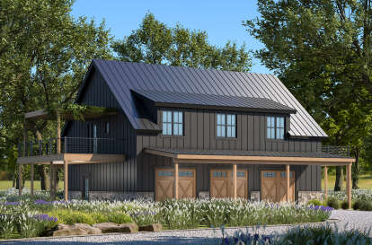 Barn House Plan #402-01796 Elevation Photo