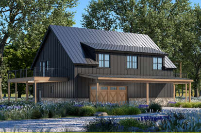 Barn House Plan #402-01796 Elevation Photo