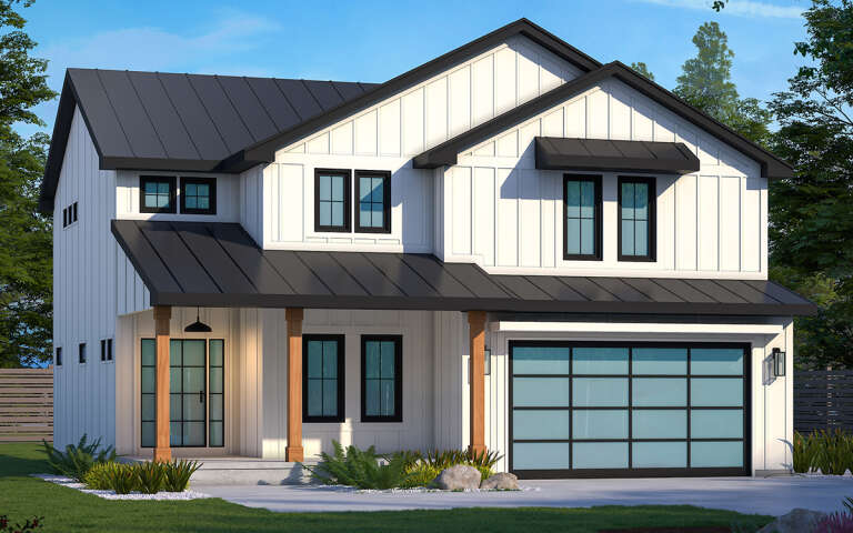 House Plan House Plan #29078 Angled Front Elevation