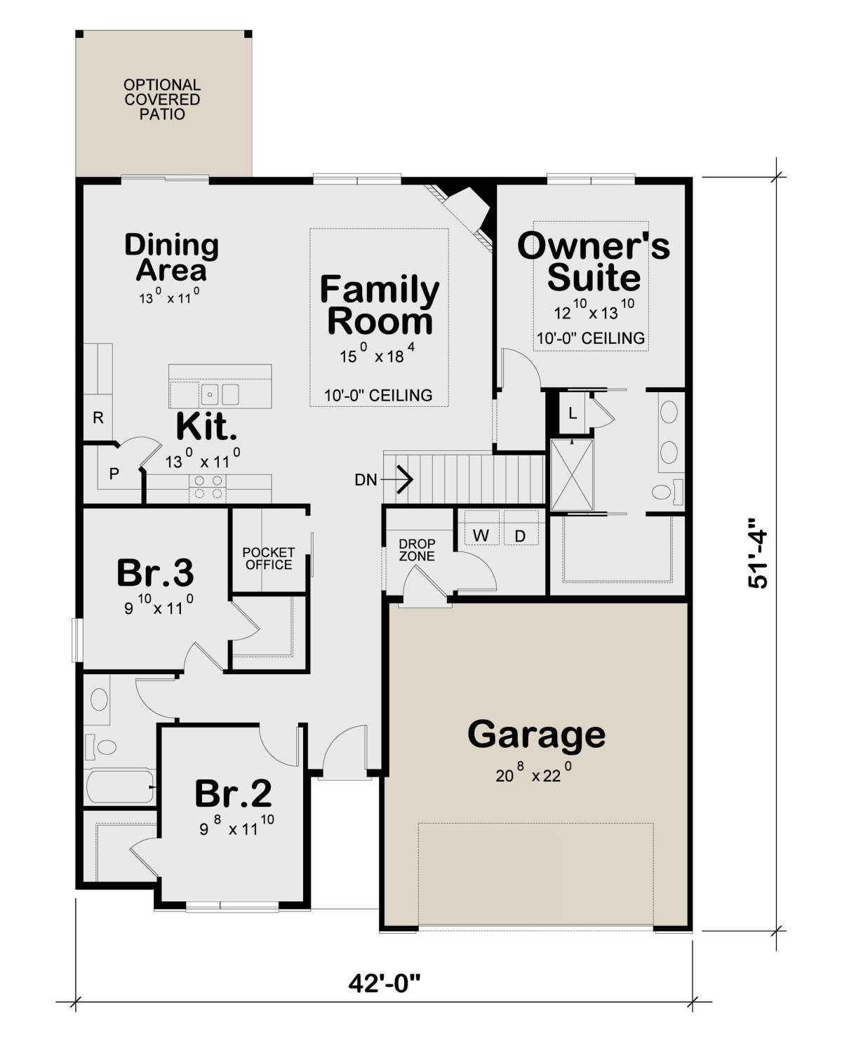 Main Floor for House Plan #402-01798