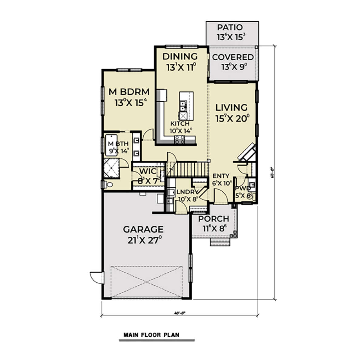 Main Floor for House Plan #2464-00097