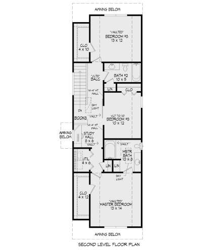 Second Floor for House Plan #940-00773