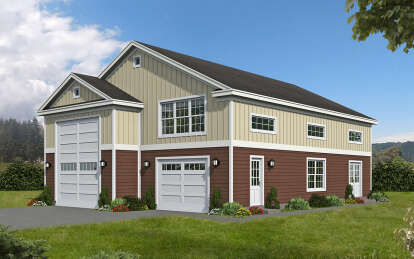 House Plan House Plan #29082 Angled Front Elevation