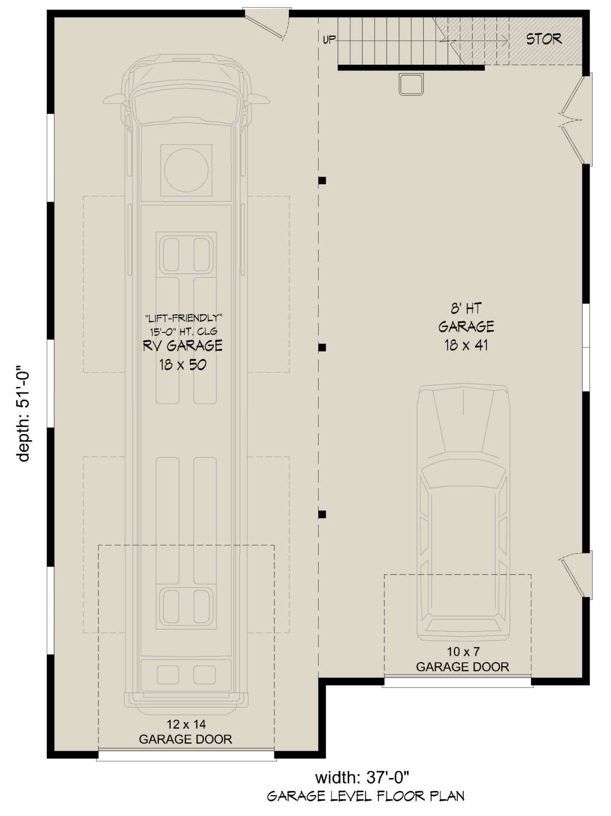 Garage Floor for House Plan #940-00774