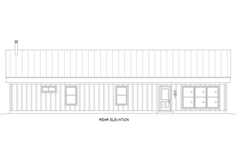 Modern House Plan #940-00775 Elevation Photo
