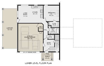 Lower Floor for House Plan #940-00776