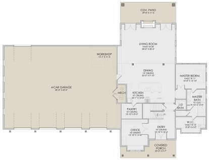 Main Floor  for House Plan #6422-00095