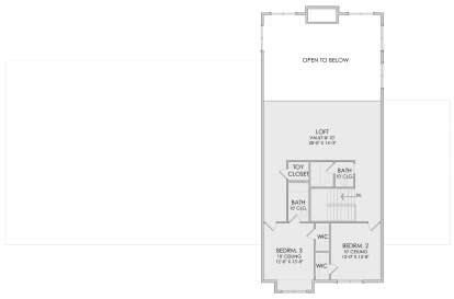 Second Floor for House Plan #6422-00095