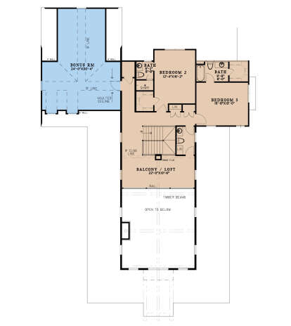 Second Floor for House Plan #8318-00347