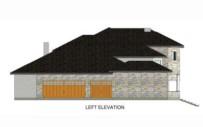 European House Plan #5445-00505 Elevation Photo