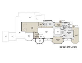 Second Floor for House Plan #5445-00505