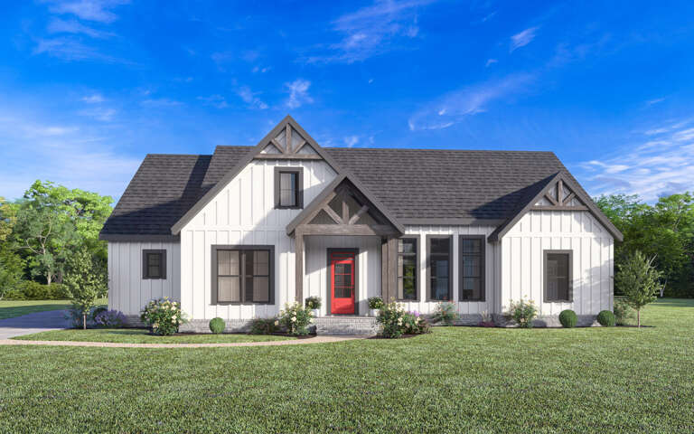 House Plan House Plan #29088 Angled Front Elevation